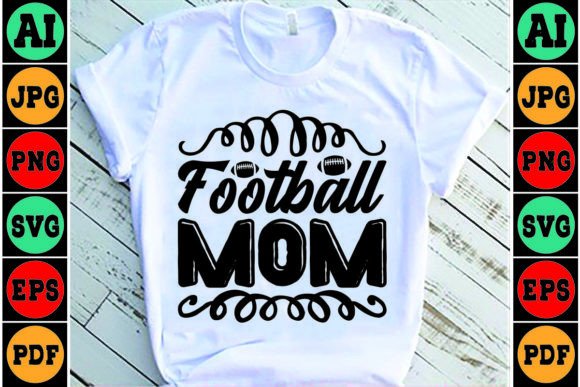 Football Mom Mom SVG Design