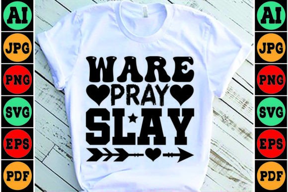 Ware Pray Slay Mom SVG Design: Graphics for Crafts